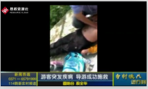 <em>導游</em>時良浩在<em>游客</em>昏厥時及時采取了搶救措施，保障了<em>游客</em>的生命安全