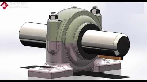 機器上使用很多的<em>軸承</em>座，拆解flash動畫