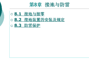 <em>課件</em>：<em>鐵道</em><em>供電</em><em>技術(shù)</em><em>專(zhuān)業(yè)</em>：《<em>電力</em><em>內(nèi)外線</em><em>施工</em>—<em>第</em>8章接地與防雷》