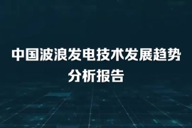 中國波浪發(fā)電技術(shù)發(fā)展趨勢分析報告