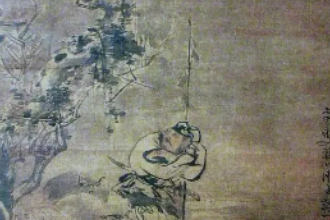 美育類資源—陳子和創(chuàng)作國畫《蘇武牧羊圖》